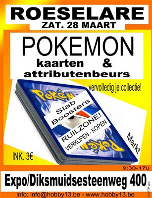 Pokémonkaartenbeurs te Roeselare