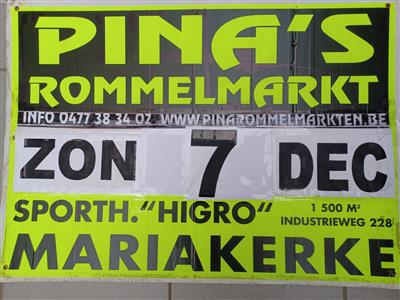 PINA'S JAARLIJKSE ROMMELMARKT in MARIAKERKE ( BIJ GENT ) !!!