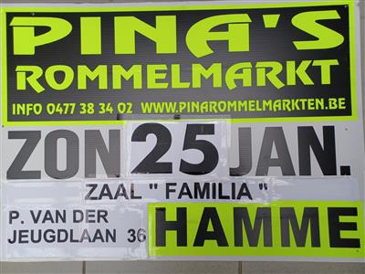 PINA'S JAARLIJKSE ROMMELMARKT HAMME ( BIJ ST-NIKLAAS )