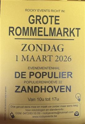 Grote overdekte Rommelmarkt Zandhoven 