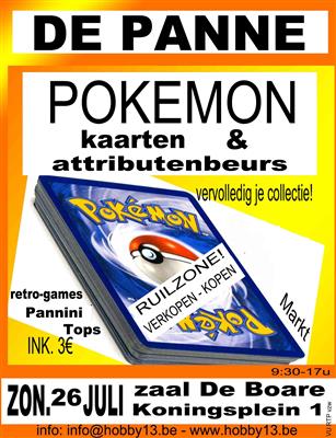 Pokémonkaartenbeurs te De Panne