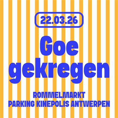 Indoor rommelmarkt parking Kinepolis Antwerpen