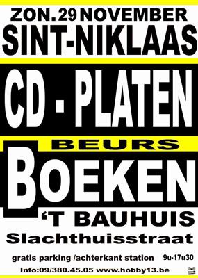 Cd & Platenbeurs & Boekenbeurs te Sint-Niklaas