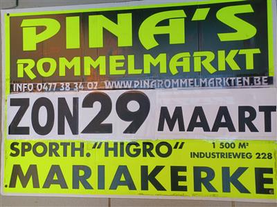 PINA'S JAARLIJKSE ROMMELMARKT in MARIAKERKE ( BIJ GENT ) !!!
