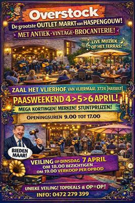 Grote stock verkoop + vintage en brocanterie