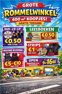 Rommelwinkel De Banaan - 400m² – Elke week nieuwe spullen!