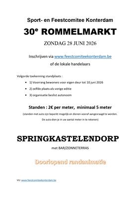 30ste Rommelmarkt.