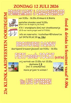 Rommelmarkt en garageverkoop