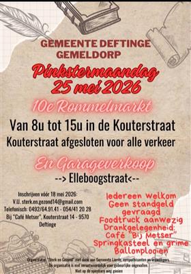Garageverkoop en rommelmarkt 