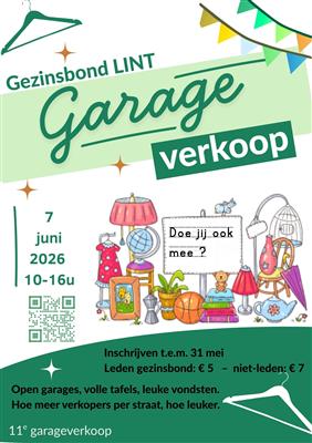 🌟 Garageverkoop Gezinsbond Lint 🌟