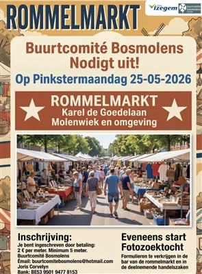 Sfeervolle rommelmarkt in Izegem
