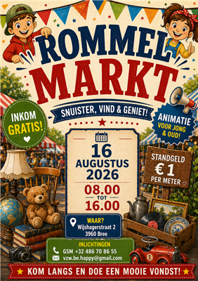 Rommelmarkt VZW Be Happy