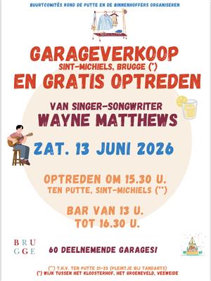 Garageverkoop, optreden en speelstraat.