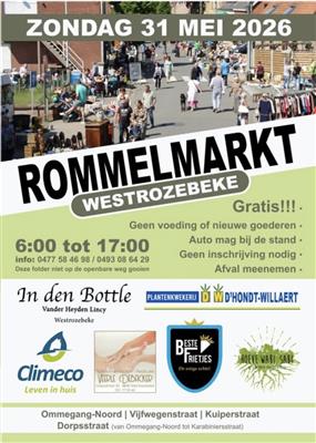 Rommelmarkt Westrozebeke (GRATIS STANDPLAATS)