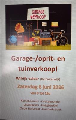 Rommelmarktje en garageverkoop 
