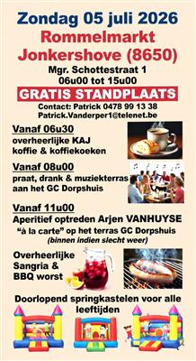 Rommelmarkt in Jonkershove
