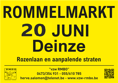 Wijkrommelmarkt met garageverkoop