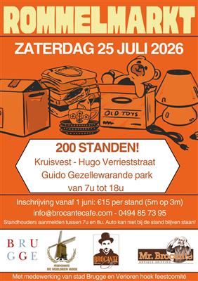 Brocante- en rommelmarkt Verloren Hoek feesten.