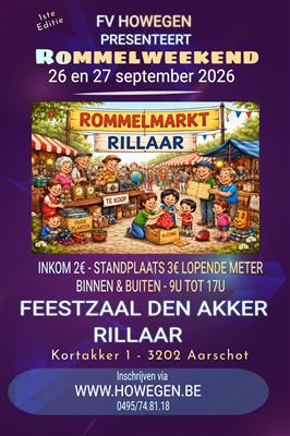 Rommelweekend Zaal Den Akker Rillaar (Aarschot)