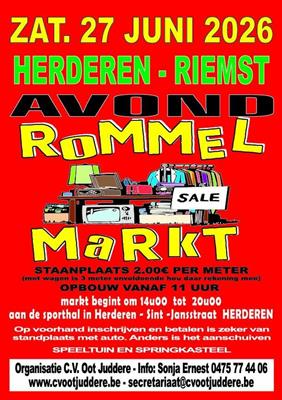 Jaarlijkse buiten rommelmarkt.