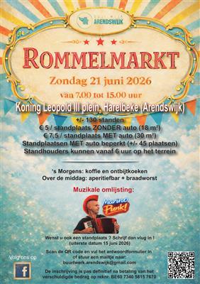 Rommelmarkt Buurtwerk Arendswijk Harelbeke