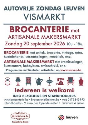 Brocanterie t.g.v. "autovrije zondag Leuven".