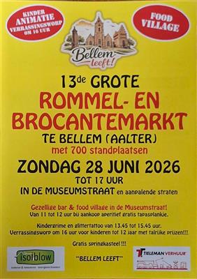 13de Rommelmarkt in de Museumstraat en omliggende straten.