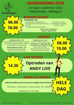 Rommelmarkt in de Vakekerkweg te Maldegem