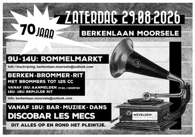 Rond het pleintje in de Berkenlaan.