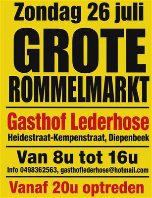 Grote jaarlijkse rommelmarkt!