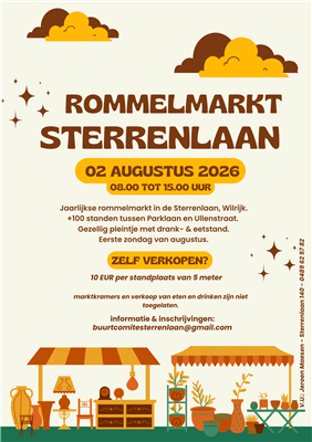 ✨✨✨ Rommelmarkt ✨✨✨ Sterrenlaan ✨✨✨