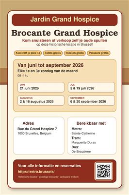 Retro Brussels Outdoor Brocante in Jardin Hospice