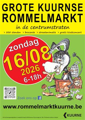 🎉🛍️ GROTE KUURNSE ROMMELMARKT 🛍️🎉