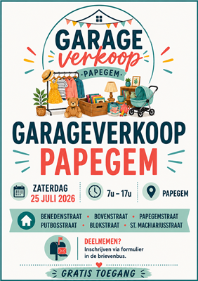 Garageverkoop Papegem.