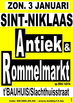 Antiek & Rommelmarkt te Sint-Niklaas.