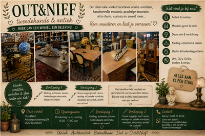 Out&Nief Broechem – 2 Verdiepingen Vol Antiek, Vintage & Tweedehands