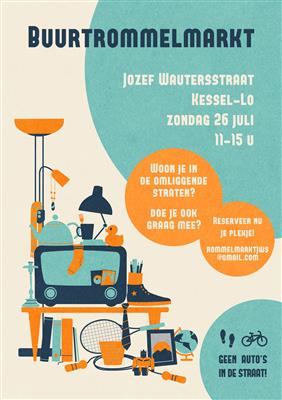 Buurtrommelmarkt Jozef Wautersstraat  