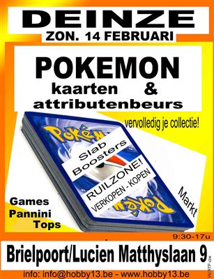 Pokémonkaartenbeurs te Deinze