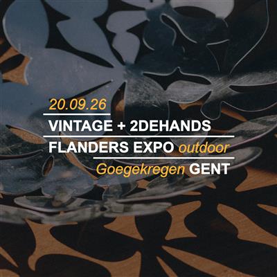 Vintage + tweedehands markt outdoor in Flanders Expo Gent
