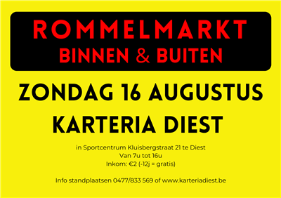 Grote Binnen- en Buitenrommelmarkt.
