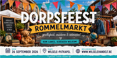 Rommelmarkt @Dorpsfeest Wilsele 