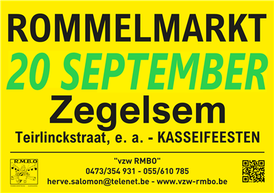 Rommelmarkt tijdens de Kasseifeesten.