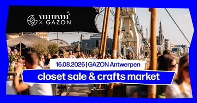 VEELTEVEEL x GAZON ANTWERPEN | Closet sale & crafts