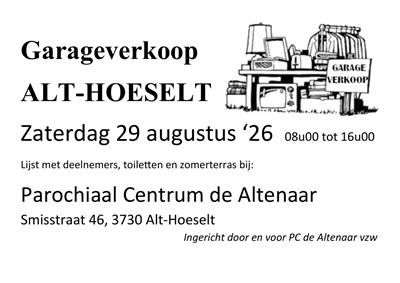 Garageverkoop Alt-Hoeselt