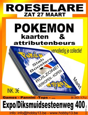 Pokémonkaartenbeurs te Roeselare