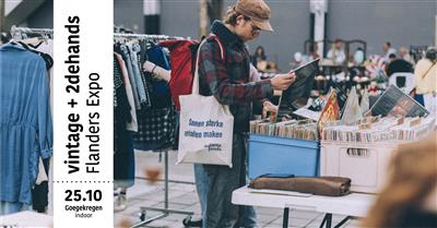 vintage + tweedehands markt in Flanders Expo