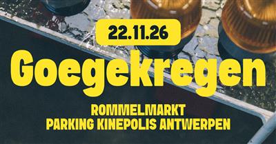 Goegekregen rommelmarkt parking Kinepolis Antwerpen