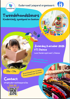 Tweedehandsbeurs Ouderraad Basisschool Leieparel.
