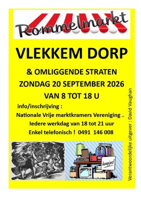 Grote Jaarlijkse Rommelmarkt te Vlekkem