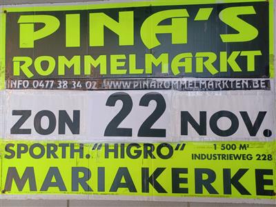 PINA'S JAARLIJKSE ROMMELMARKT in MARIAKERKE ( BIJ GENT ) !!!